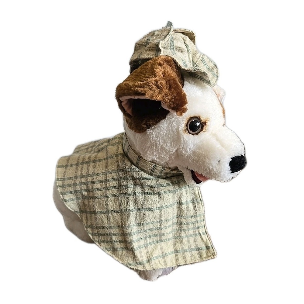 Vintage Wishbone Dog Plush 12" PBS Jack Russell Terrier w/ Hat Cape Costume 1996